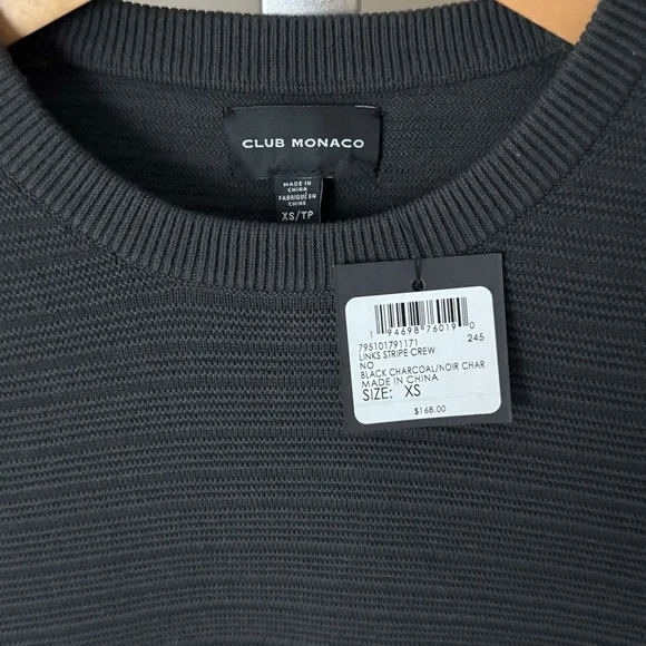 🌑 NWT CLUB MONACO | Links Stripe Crewneck - Picture 4 of 9